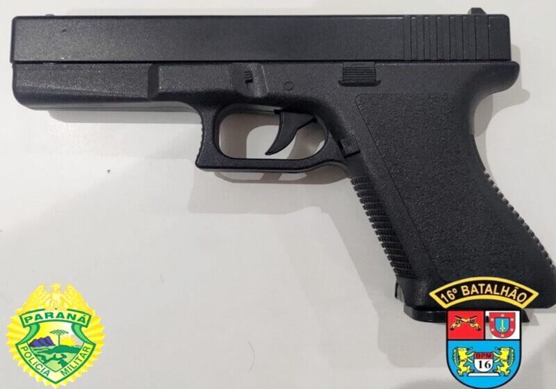  Preso com simulacro de arma de fogo ameaçando pessoas de morte em Campina do Simão