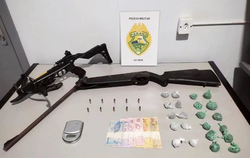  PM encontra mais maconha na “boca de fumo” onde um foi preso em Santa Maria do Oeste