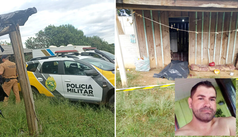  Homem é morto a golpes de faca no interior de Turvo/PR. Uma mulher também ficou gravemente ferida