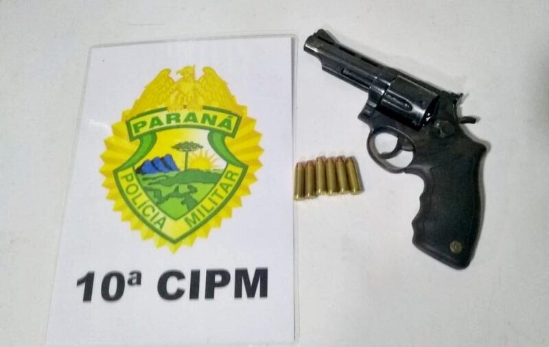  Preso e arma de fogo apreendida pela PM em Goioxim/PR