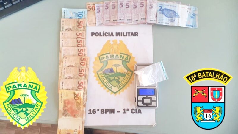  Traficante de Iretama é preso e veículo com débitos que ele conduzia, é apreendido em Nova Tebas