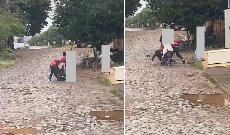  VÍDEO – Homem é agredido após ser derrubado no chão em Pitanga