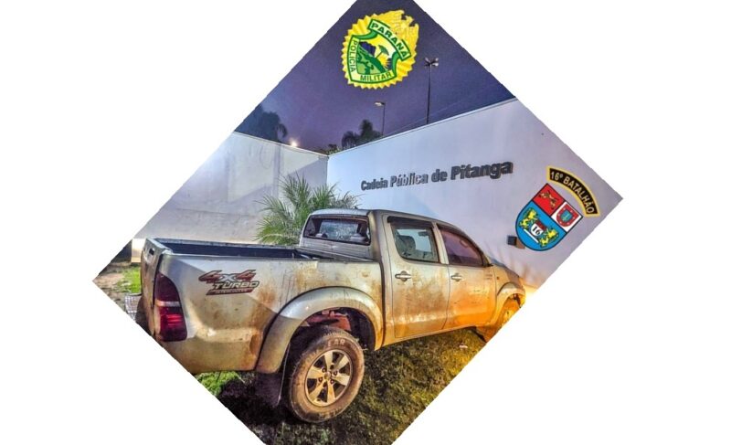  Caminhonete Hilux clonada é apreendida pela PM em Pitanga