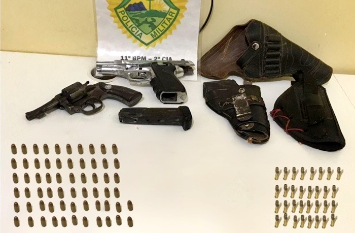  Presos no interior de Nova Cantu após assustar moradores com disparos de arma de fogo