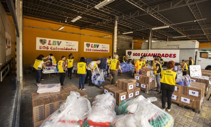  SOS CALAMIDADES RS – LBV envia mais de 110 toneladas de doações e abre 42 postos de arrecadação
