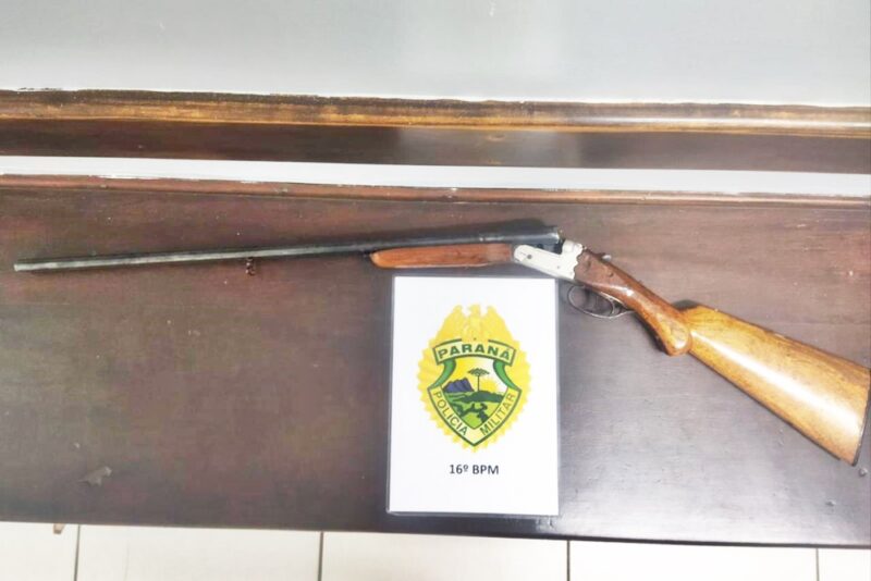  Preso em Turvo e uma espingarda apreendida após tentar impedir a mulher a sair de casa
