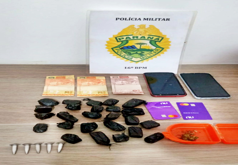  Casal é preso e drogas são apreendidas em Santa Maria do Oeste