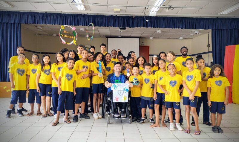  Atendidos pela LBV homenageiam atletas que vão para as Olimpíadas e Paralimpíadas de Paris