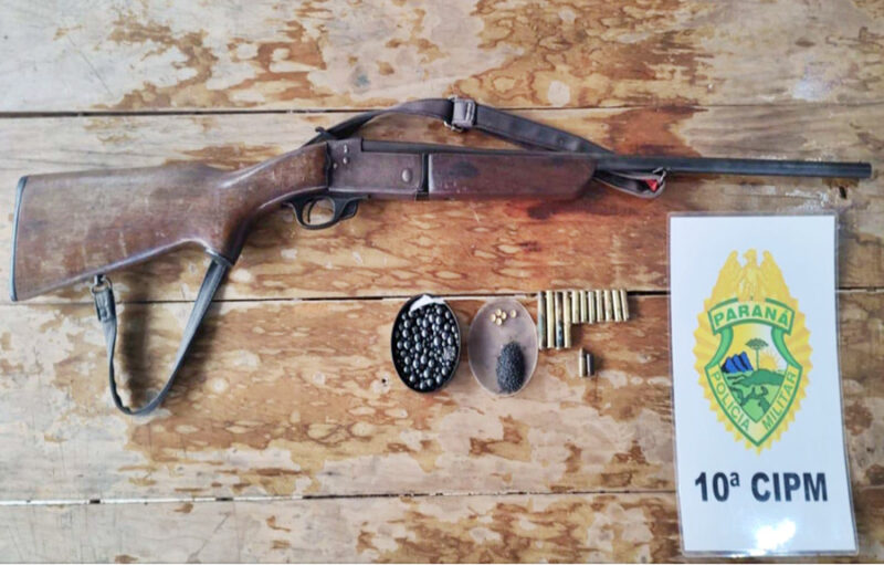  Homem é ameaçado de morte pelo filho com facão e arma de fogo no interior de Palmital/PR