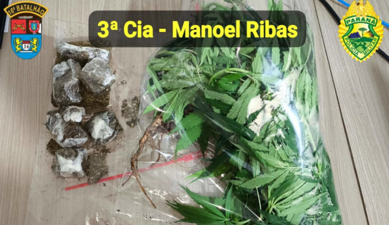  Preso em Manoel Ribas – Homem de 39 anos por tráfico de drogas