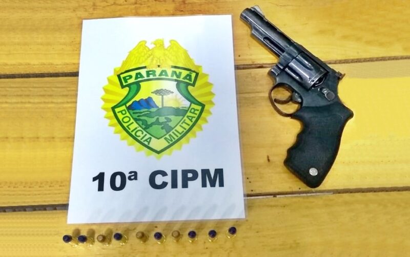  Preso com uma arma de fogo que foi apreendida em Goioxim/PR