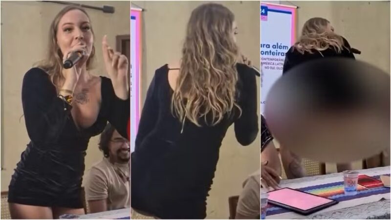 “VÍDEO” Historiadora exibe glúteos e realiza dança erótica em palestra em universidade