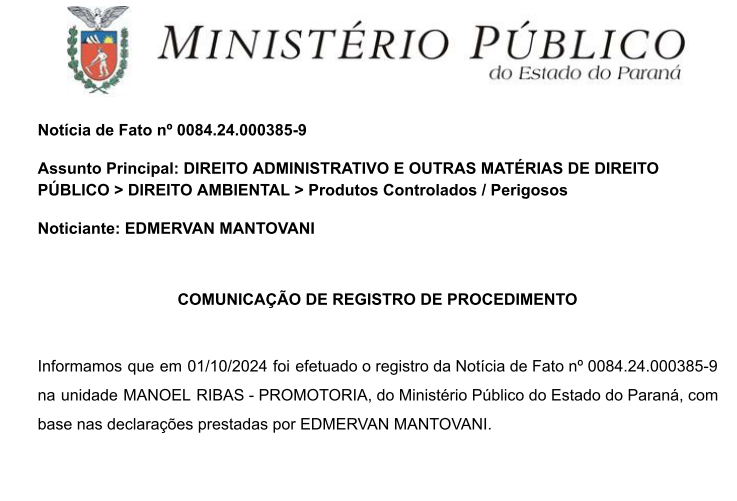  MPPR apura denúncia séria sobre descarte de aparelhos de Raio-X do Hospital de Nova Tebas