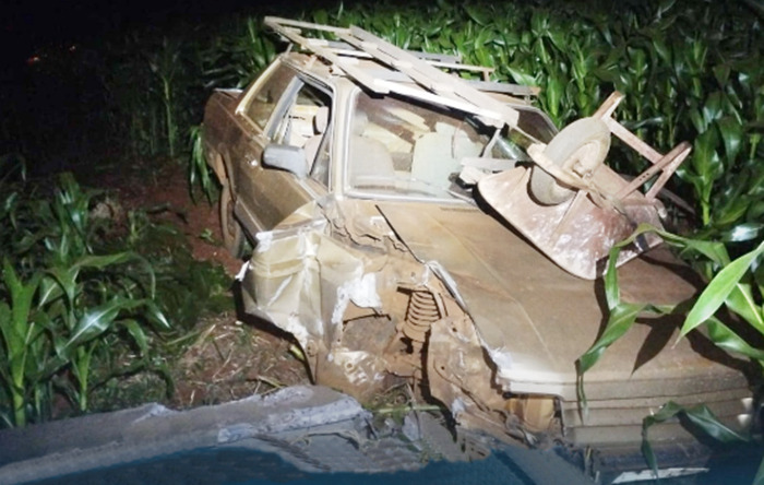  Sr. de 82 anos bate o veículo em um poste entre Manoel Ribas e Pitanga na PRC-466