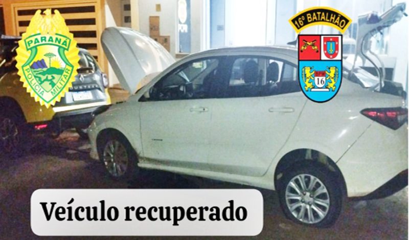  Veículo furtado de Curitiba é recuperado em Manoel Ribas com 316kg de maconha