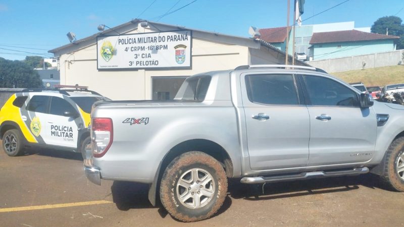  Caminhonete é recolhida após o condutor desrespeitar o trânsito com a CNH vencida em Manoel Ribas