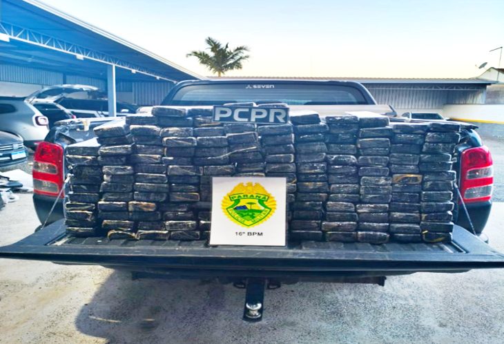  Veículo com 121 quilos de maconha é apreendido após acidente em Prudentópolis/PR