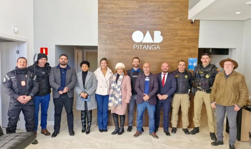 OAB Pitanga reúne autoridades, lideranças e entidades, em prol da Segurança Pública do Município