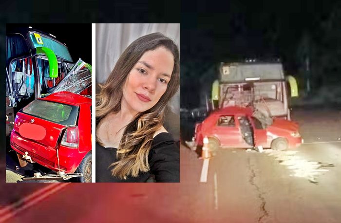  Mulher de Manoel Ribas morre em acidente entre carro e ônibus entre Ivaiporã e Jardim Alegre