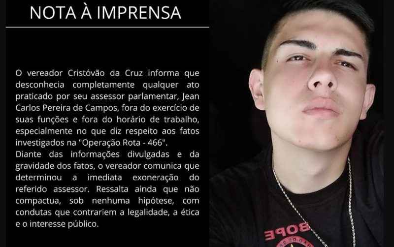 Vereador de Guarapuava exonera assessor citado em operação do Gaeco e diz desconhecer envolvimento dele com crimes