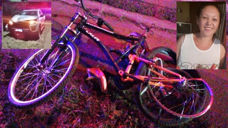  Mulher morre após acidente com uma bicicleta e uma S-10 em Pitanga