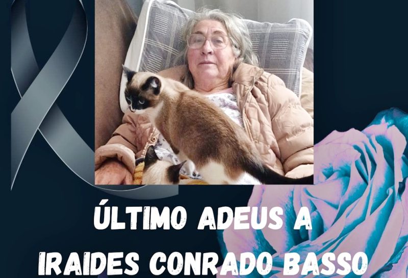  NOTA DE FALECIMENTO – Dona Iraides Conrado de 72 anos
