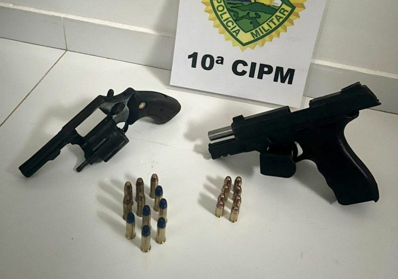  Preso com duas armas em Goioxim, após manter a filha em cárcere privado, agredi-la e ameaça-la de morte