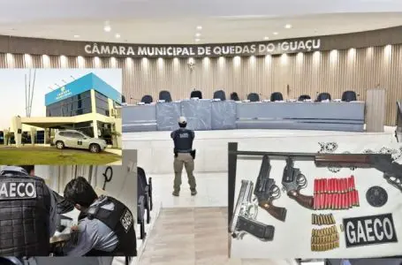 Gaeco cumpre ordens de busca e apreensão em investigação sobre ilegalidades na compra de combustível pela Câmara Municipal de Quedas do Iguaçu