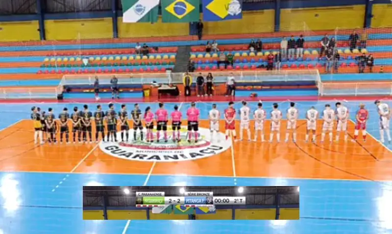  Pitanga empata com o Guaraniaçu pelo placar de 2 x 2, pela Série Bronze de Futsal