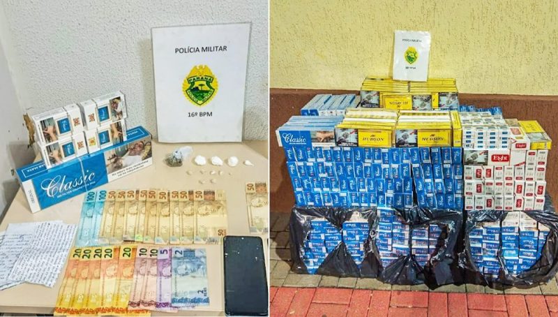  Três pessoas são presas em Pitanga por contrabando e tráfico de drogas