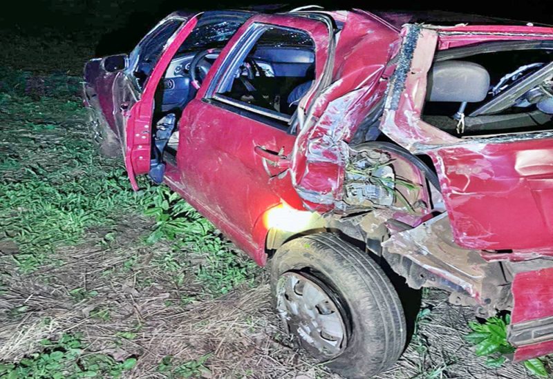 Colisão entre Pálio e Caminhão na 466 entre Pitanga e Manoel Ribas