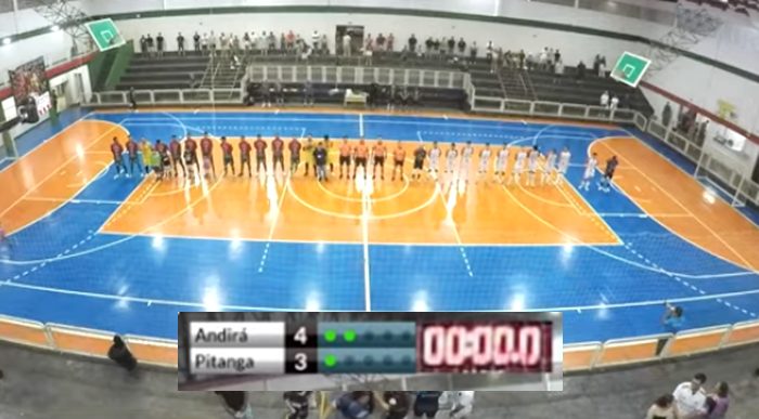  Pitanga perde para o Andirá, o jogo de ida das oitavas da Série Bronze de Futsal
