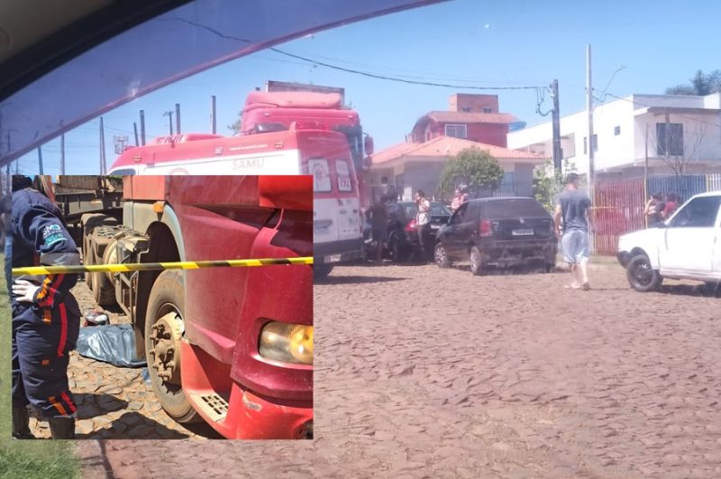 Mulher morre em acidente de moto e caminhão em Pitanga