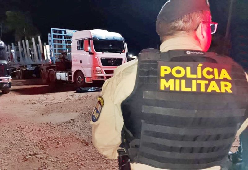  Assaltante morre após confronto com a PM após roubo de um veículo em Luiziana/PR