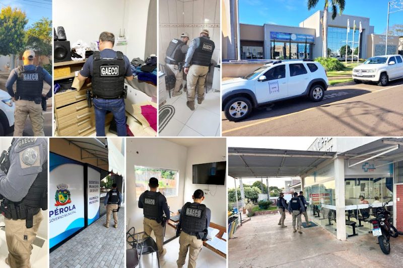  Gaeco cumpre mandados em operação que apura crimes de organização criminosa, fraude à licitação e peculato no Município de Pérola