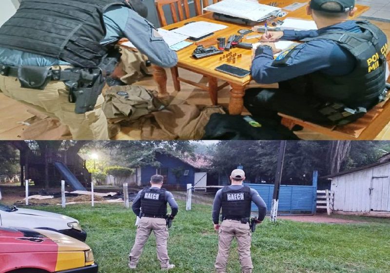  Três policiais militares são presos pelo Gaeco em Maringá em operação que apura possível envolvimento na prática de diversos crimes