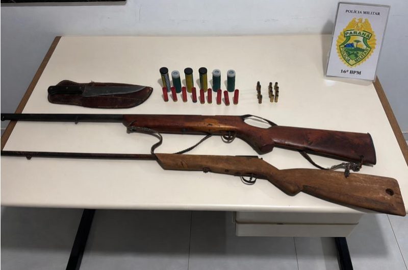  Preso após ameaçar a namorada de morte com uma faca no interior de Nova Tebas