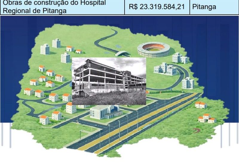  Novo Hospital de Pitanga está entre as 63 obras públicas do estado que TCE avalia riscos da execução de R$ 1,39 bilhão