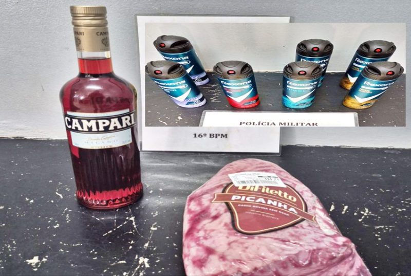 Preso após furtar Picanha, Campari e Desodorantes de mercados em Guarapuava