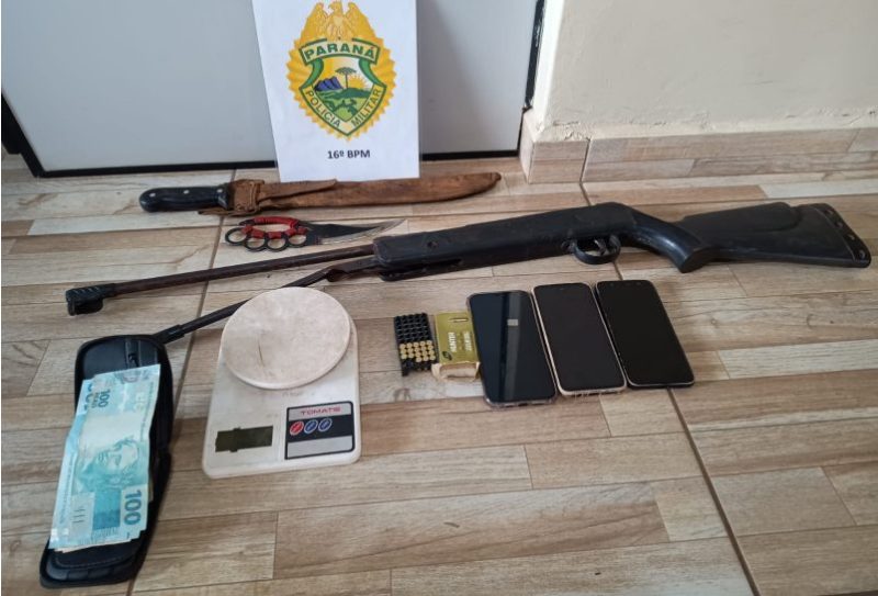  Preso com munições e uma espingarda em Turvo/PR