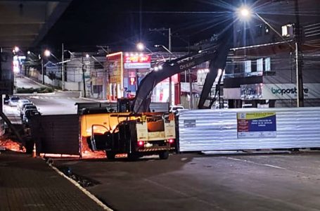 Obras da Ponte ou Galeria construída no Centro de Pitanga 