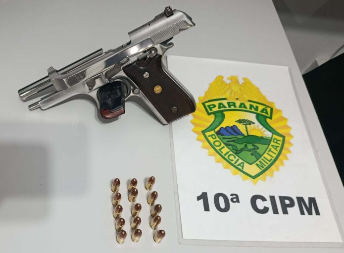  Preso com uma arma de fogo no interior de Rio Bonito do Iguaçu/PR