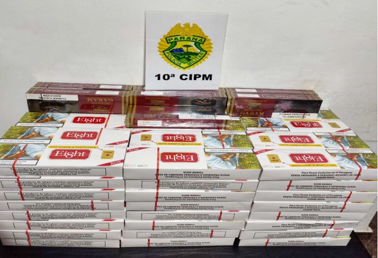  Indivíduo com mandado de prisão é abordado na Rodoviária de Laranjeiras do Sul com 103 pacotes de cigarros do Paraguai