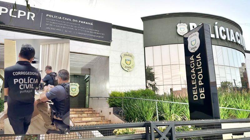  Gaeco cumpre mandados de busca e apreensão em Bandeirantes e Cambará em operação que investiga possíveis crimes cometidos por policial civil