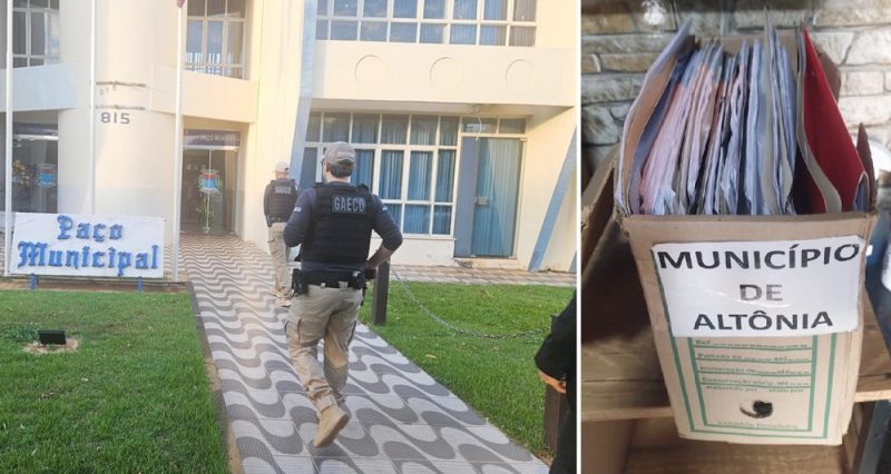  Gaeco cumpre mandados em apuração sobre possíveis crimes de peculato e fraudes a licitações do Município de Altônia/PR