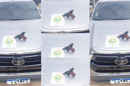 Preso com arma de fogo e Hilux supostamente furtada e clonada em Palmital/PR