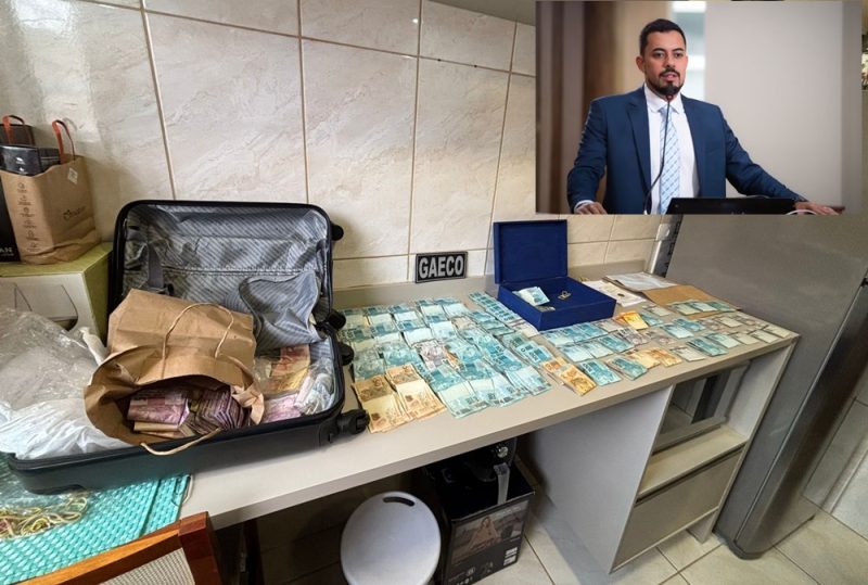  “Rachadinha” – Gaeco e MP apreendem duas malas com mais de 100 mil em operação contra um vereador de Curitiba