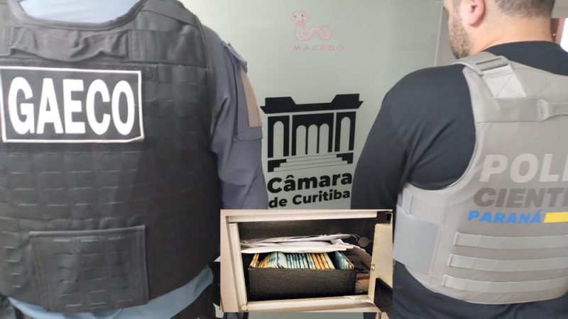  “Rachadinha”. Gaeco cumpre mandados de busca e apreensão envolvendo o Presidente da Câmara de Curitiba