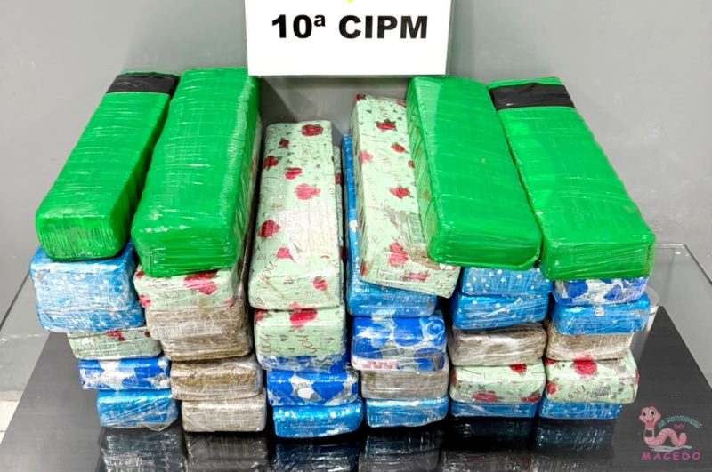  Mulher é presa em Laranjeiras do Sul com 22,5 quilos de maconha, seguindo de Foz para o Ceará
