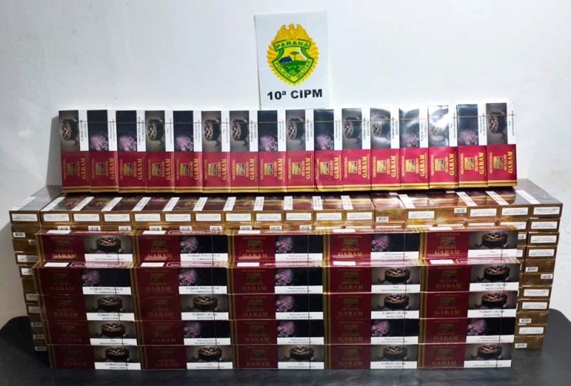  PM apreende (4) malas com cigarros do Paraguai em ônibus que seguia de Foz para Florianópolis